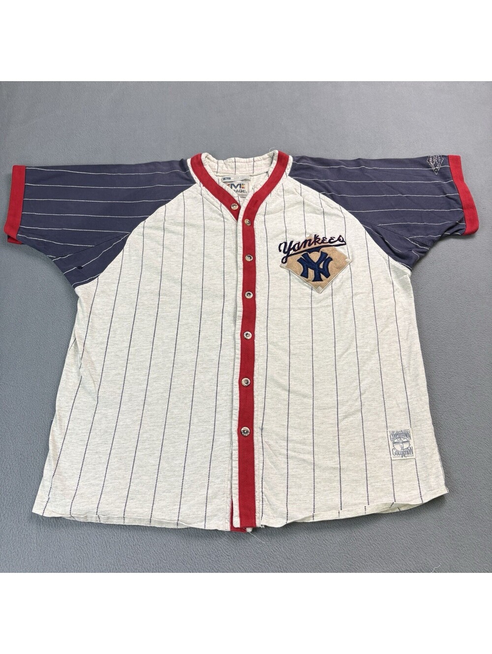 Vintage Mirage Cooperstown New York Yankees MLB Baseball Jersey Large Cotton